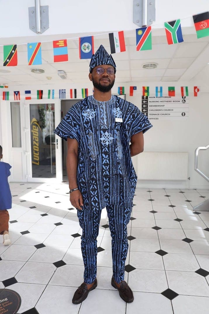 A member in traditional dress at a cultural day