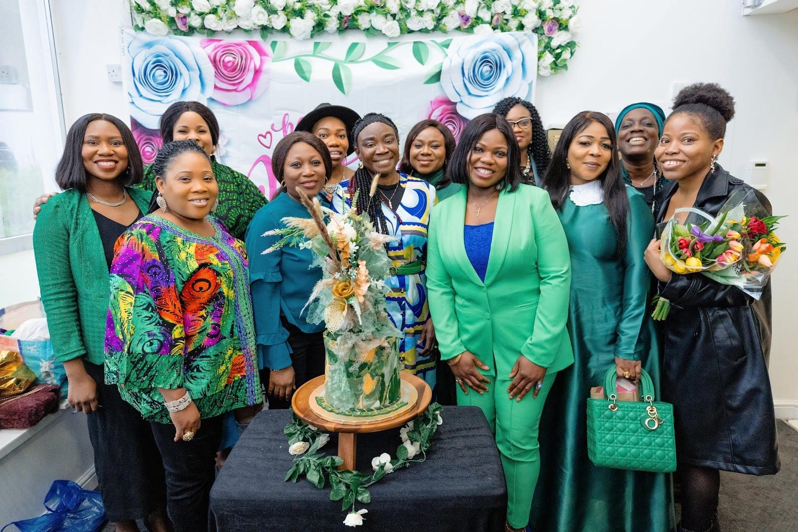 The women's fellowship celebrating